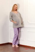 Домашний костюм блуза и брюки лилловый Pretty Mama 510.2 Домашний костюм блуза и брюки лилловый Pretty Mama 510.2