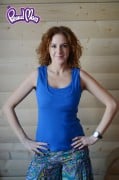 Майка для кормящих «Легкость бытия» (в рубчик) ярко-синяя Proud Mom Майка для кормящих «Легкость бытия» (в рубчик) ярко-синяя Proud Mom