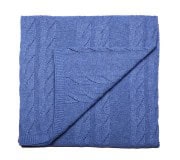 Плед вязанный Trenza цвет Deep Blue в подарочной коробке DustyMiller Плед вязанный Trenza цвет Deep Blue в подарочной коробке DustyMiller