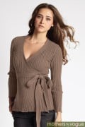 Кардиган для беременных и кормящих Beck*s Ribbed-Knit, бежевый ТМ *Mothers En Vogue* Кардиган для беременных и кормящих Beck*s Ribbed-Knit, бежевый ТМ *Mothers En Vogue*
