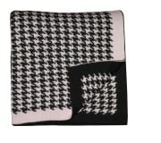 Плед двойной Puppytooth Pink ТМ *DustyMiller* из шерсти мериноса Плед двойной Puppytooth Pink ТМ *DustyMiller* из шерсти мериноса