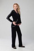Костюм велюровый с компаньоном полоска Черный Mamita 7123500 Костюм велюровый с компаньоном полоска Черный Mamita 7123500