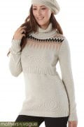 Свитер для кормящих Fair Isle, песочный Арт.: 202-919 Свитер для кормящих Fair Isle, песочный Арт.: 202-919