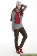 Свитер для кормящих Funnel Turtle-Neck, серый (Heather Grey) Арт.: 202-922 Свитер для кормящих Funnel Turtle-Neck, серый (Heather Grey) Арт.: 202-922