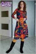 Платье *Трапеция* красное с синим ТМ *Proud Mom* Платье *Трапеция* красное с синим ТМ *Proud Mom*