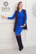 Скидка 700р только на М(46-48)! Платье для кормящих и беременных Diva Nursingwear Lucia, цвет Azzurro Арт.: 207-406